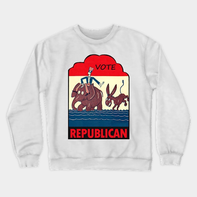 American Vote Republican Vintage Crewneck Sweatshirt by Hilda74